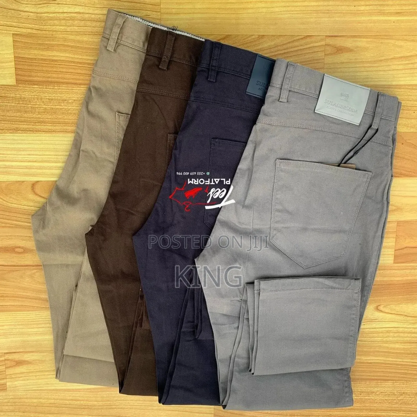 Signature Iron Free Khaki Trousers