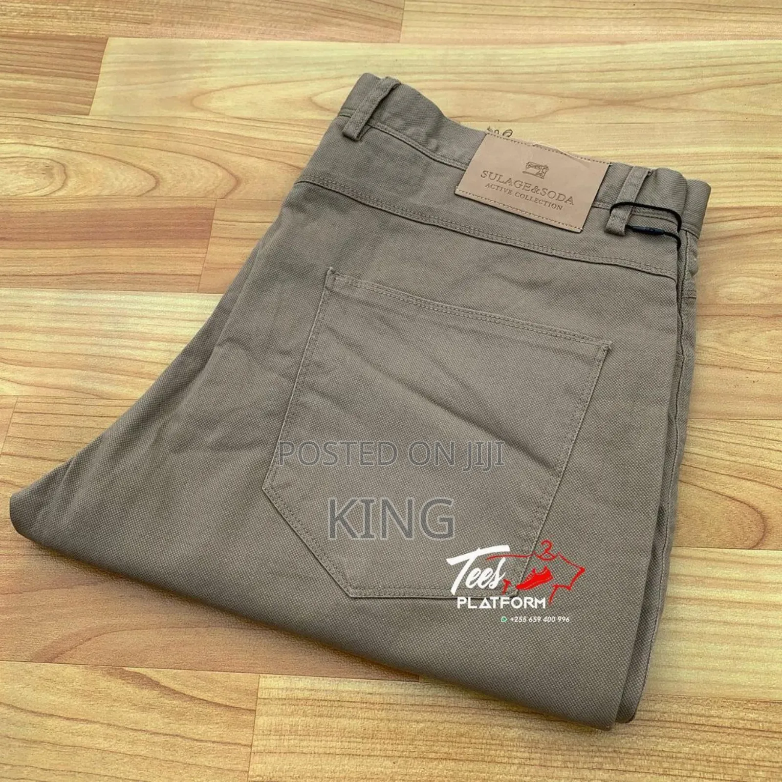 Signature Iron Free Kaki Trouser