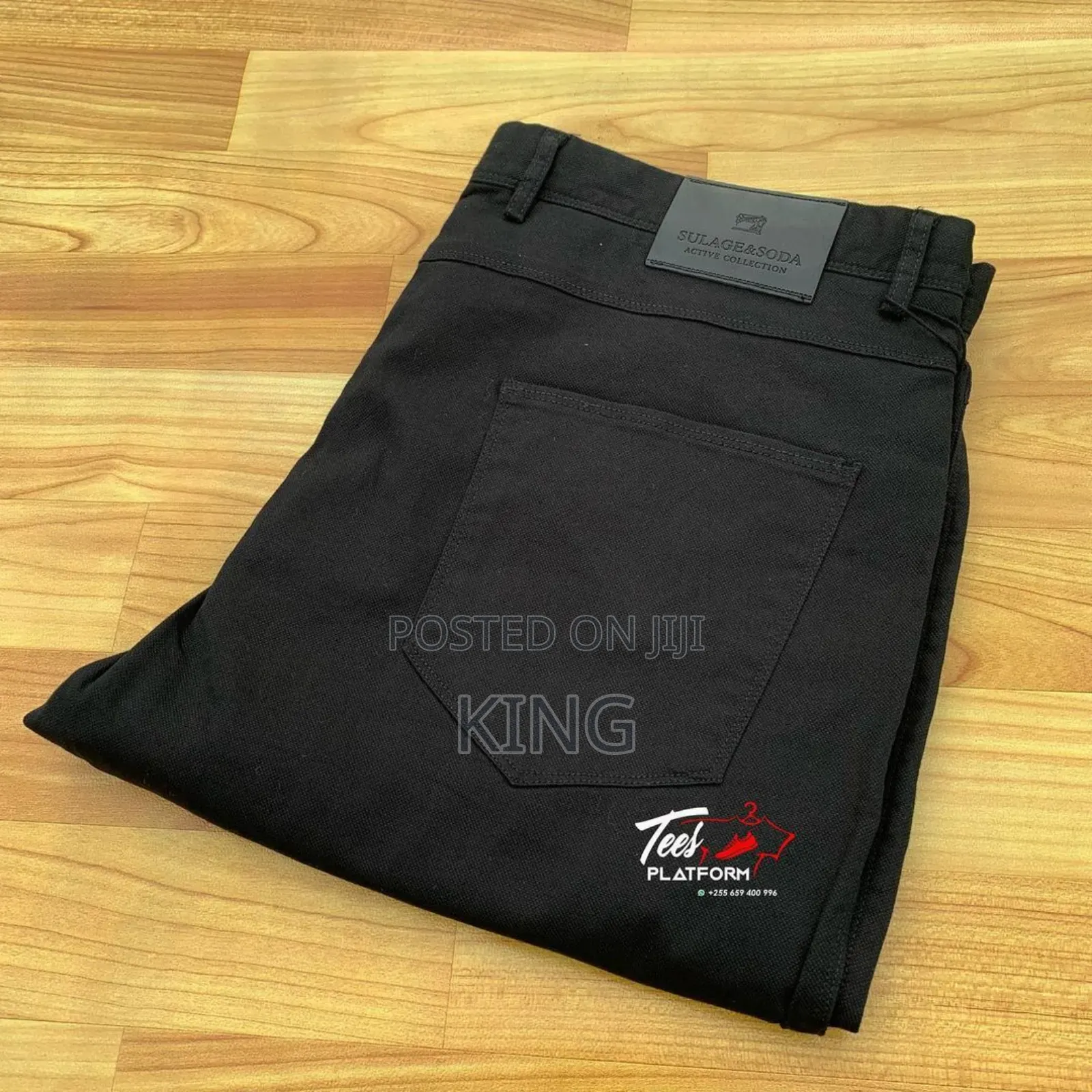 Black Dom Easy Khaki Trousers