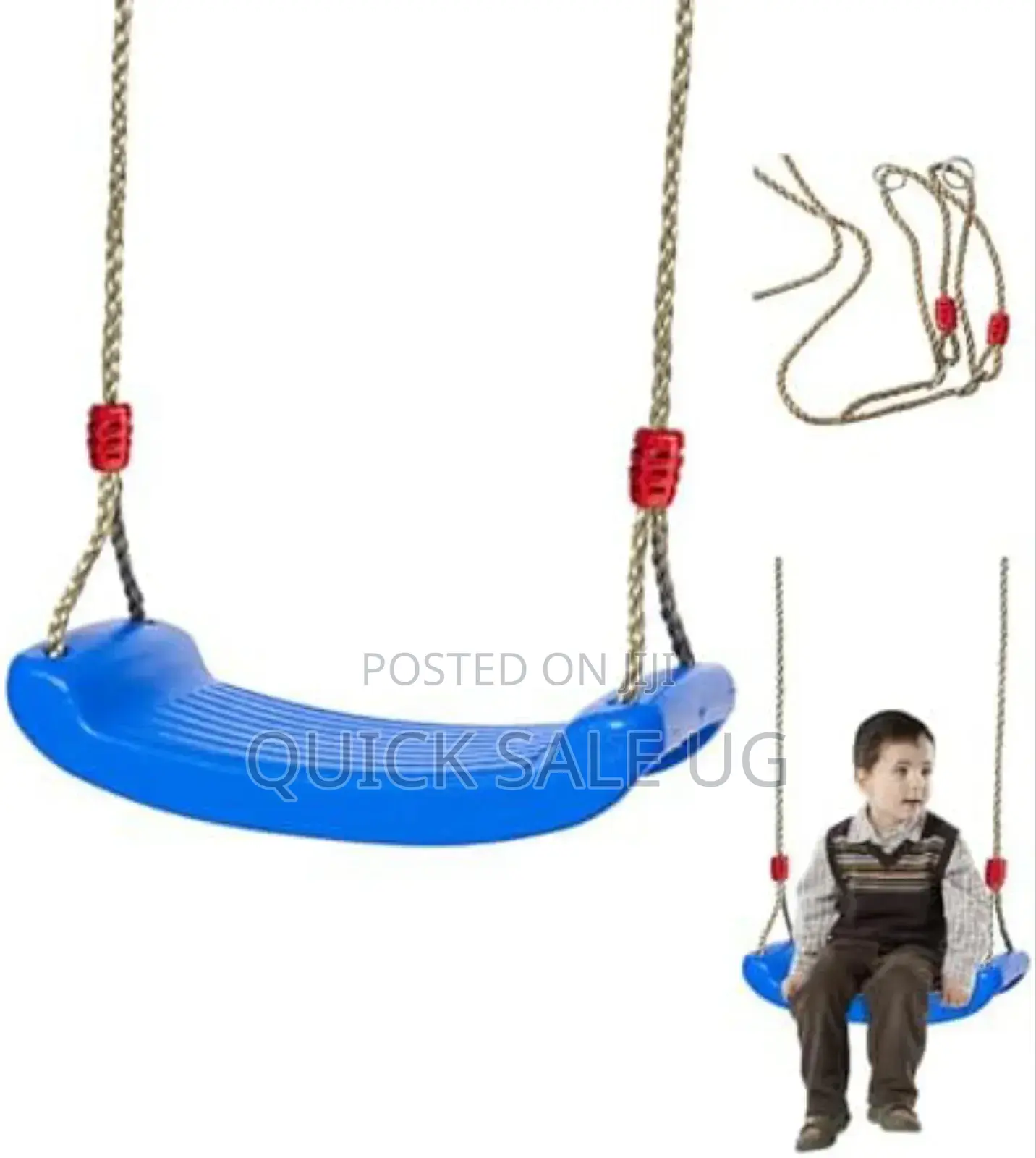 Indoor/Outdoor Kids Swing Seat With Adjustable Rope