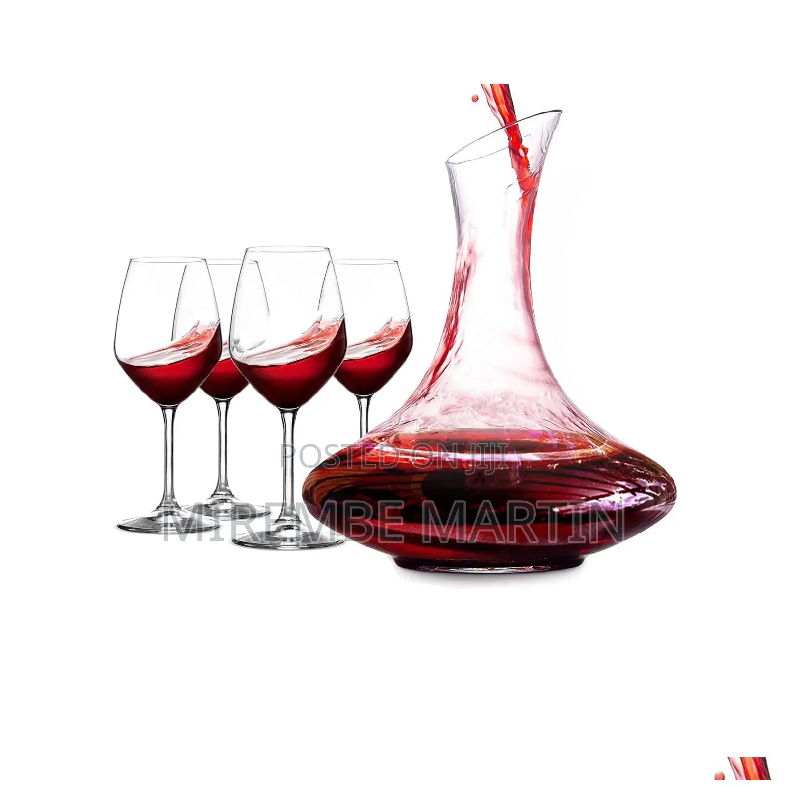 Crystal Wine Decanter Set.