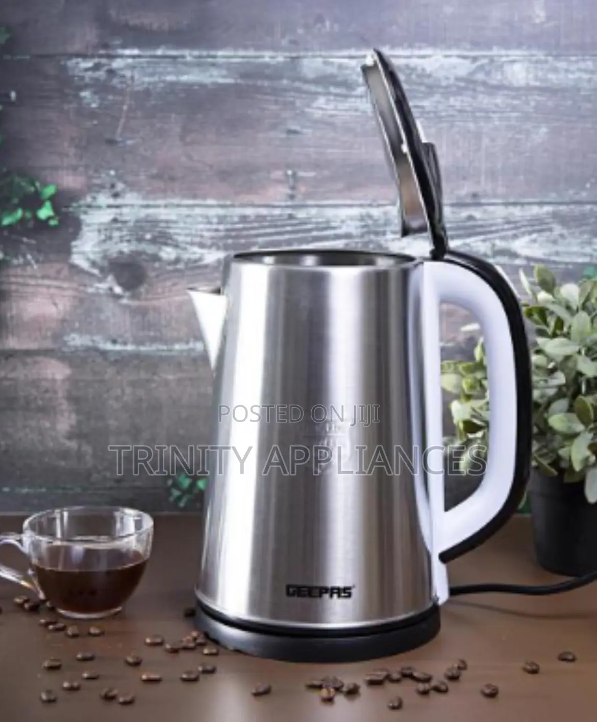 Geepas 2.5L Large Stainless Steel Electric Kettle GK38028