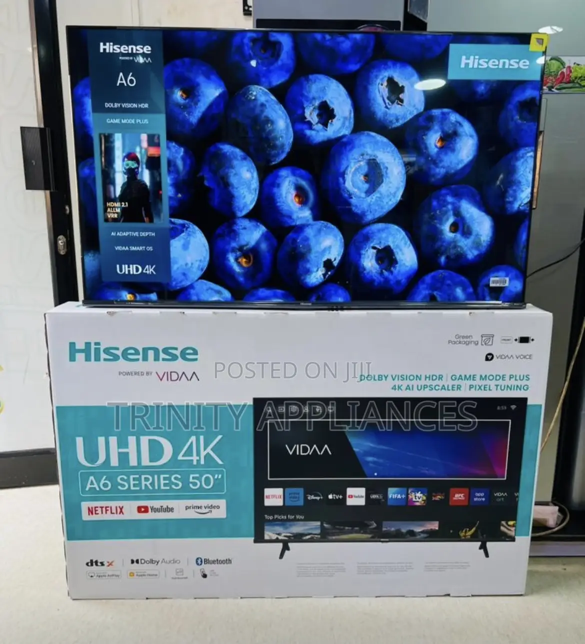 Hisense 50" Uhd Smart Tv A6 Series 50a6qs