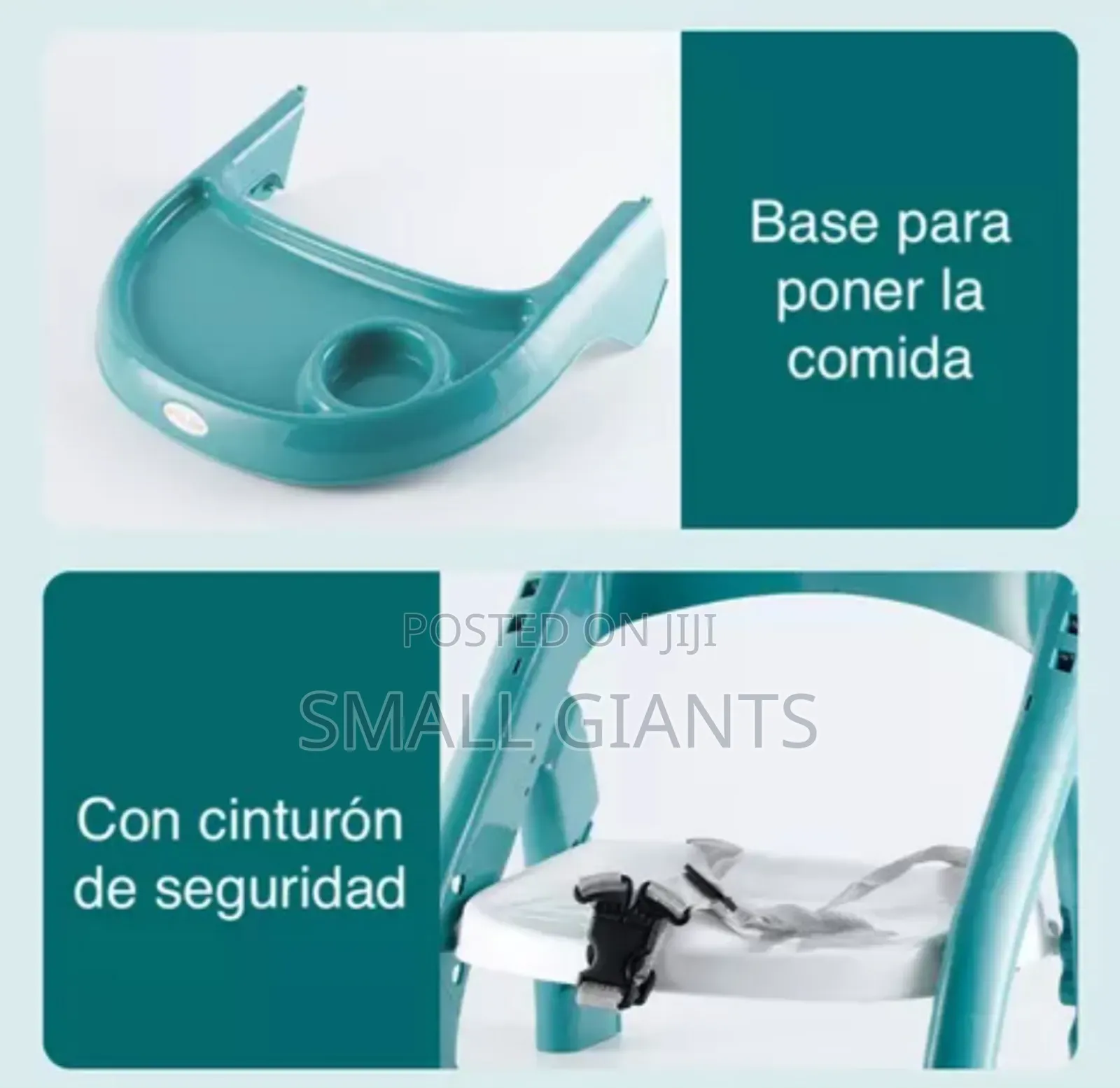 Portable Folding Baby Low Chair With Tray and Wheels