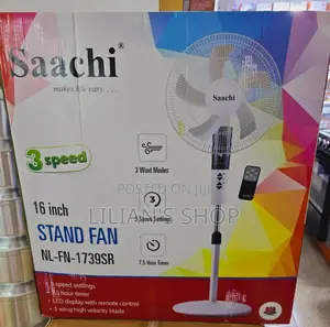 Saachi 3 Speed 16" Stand Fan