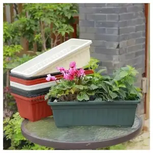 Photo - Plastic Flower Plot Planter Urn for Natural.