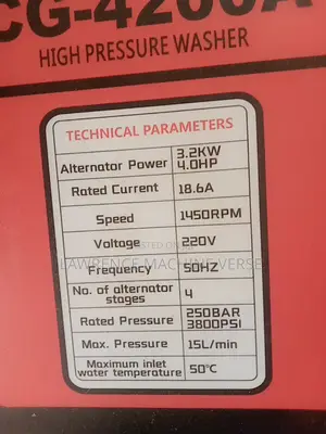 Electric Jet Washer 3800PSI