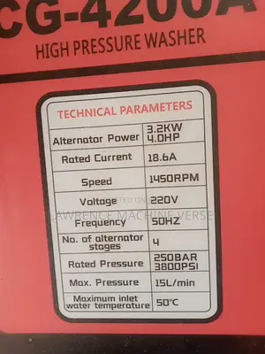 Electric Jet Washer 3800PSI