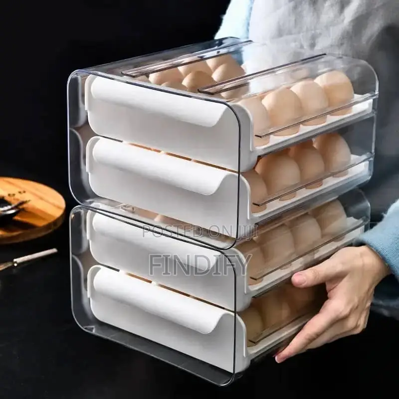 Refrigerator Egg Holder Organizer Box Food Container