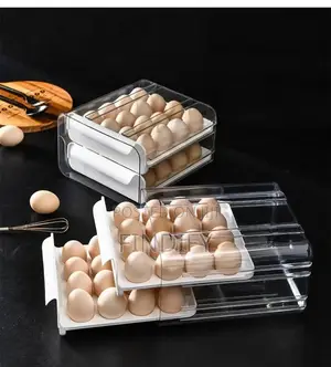 Refrigerator Egg Holder Organizer Box Food Container
