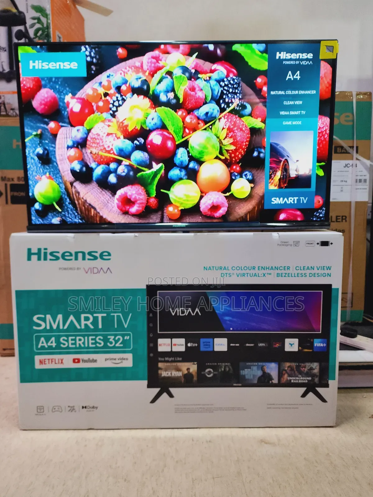 32inches Hisense Flameless Smart Tv