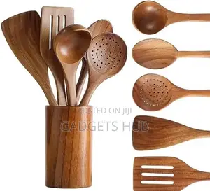 6pcs Cooking Tool Kitchen Utensils Set With Holder. For Cook