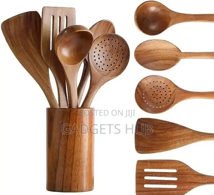 6pcs Cooking Tool Kitchen Utensils Set With Holder. For Cook