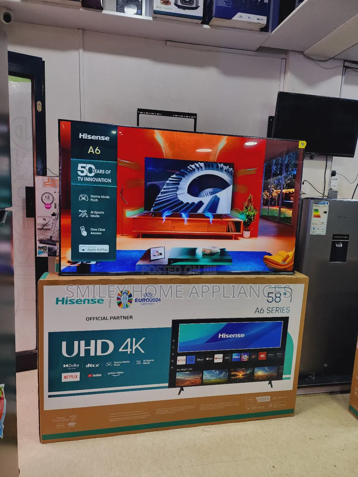 Hisense Uhd4k Vidaa Smart Tv 58inches A6 Series at Discount