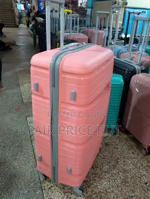 Pure Rubber Plastic Suitcases. Large.( Pink)