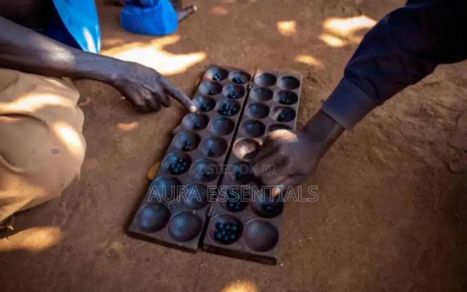 New African Wooden Omweso Board Game