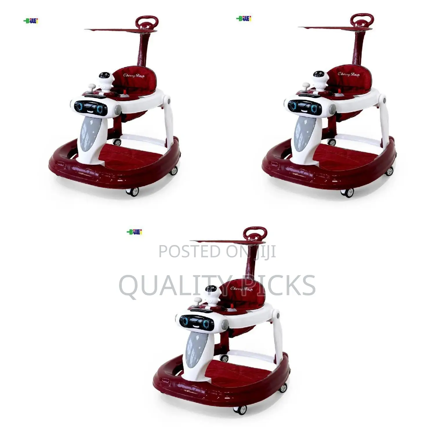 3 in 1 Cherry Baby Push Walker