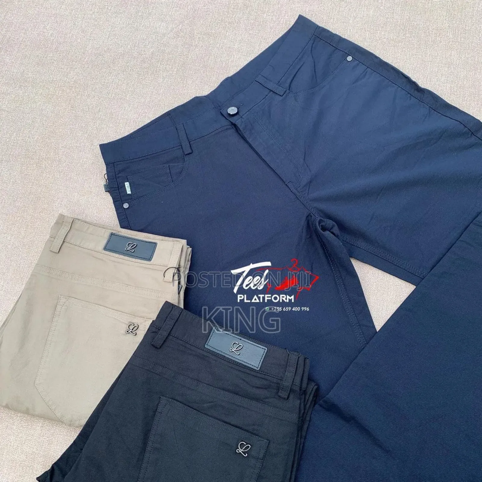 Workday Khaki Trousers, Straight Fit