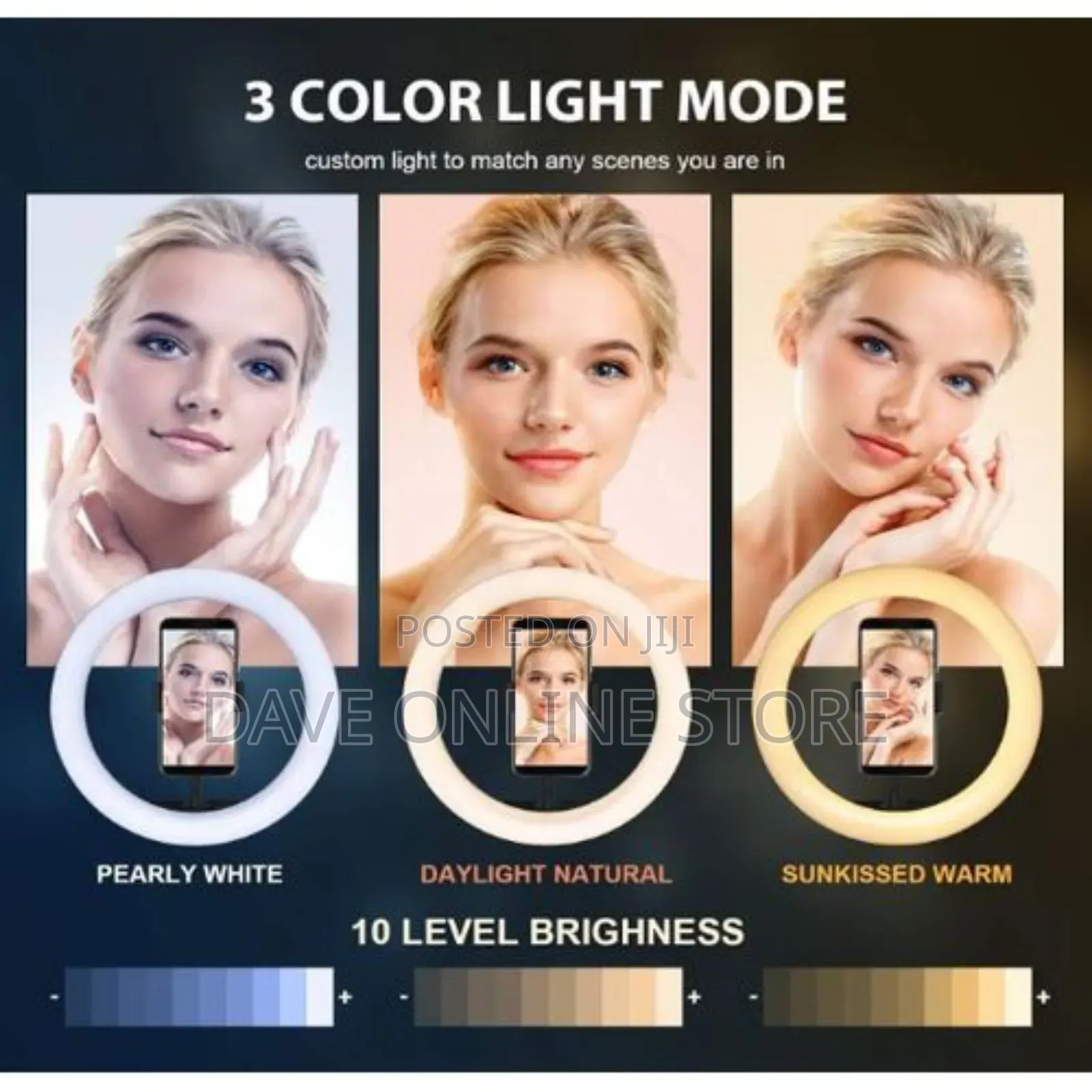 Ring Light Tripod Stand for Live Videos, Makeup, Youtubing