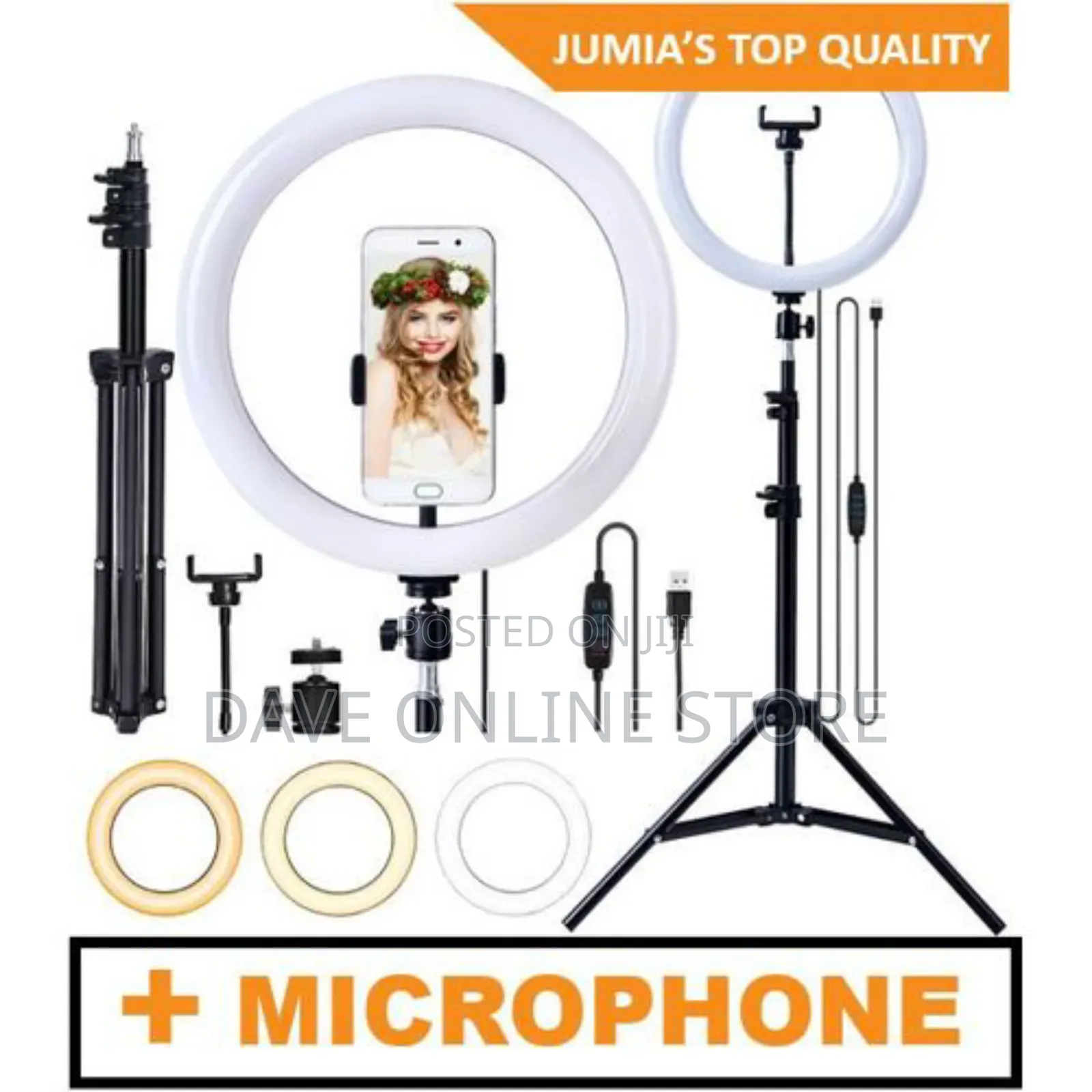 Ring Light Tripod Stand for Live Videos, Makeup, Youtubing