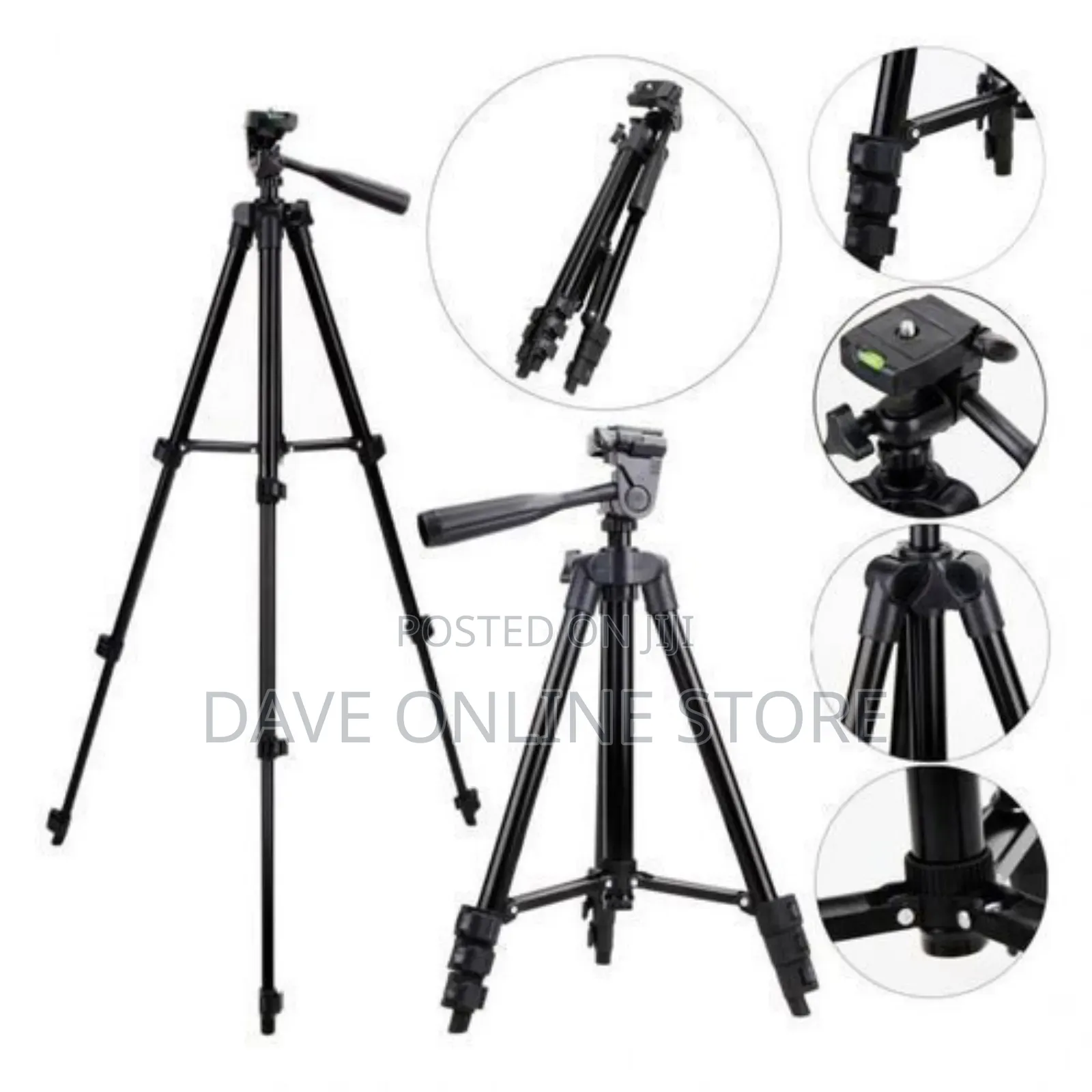 Stylish Camera-Tripod With Mobile Clip Holder