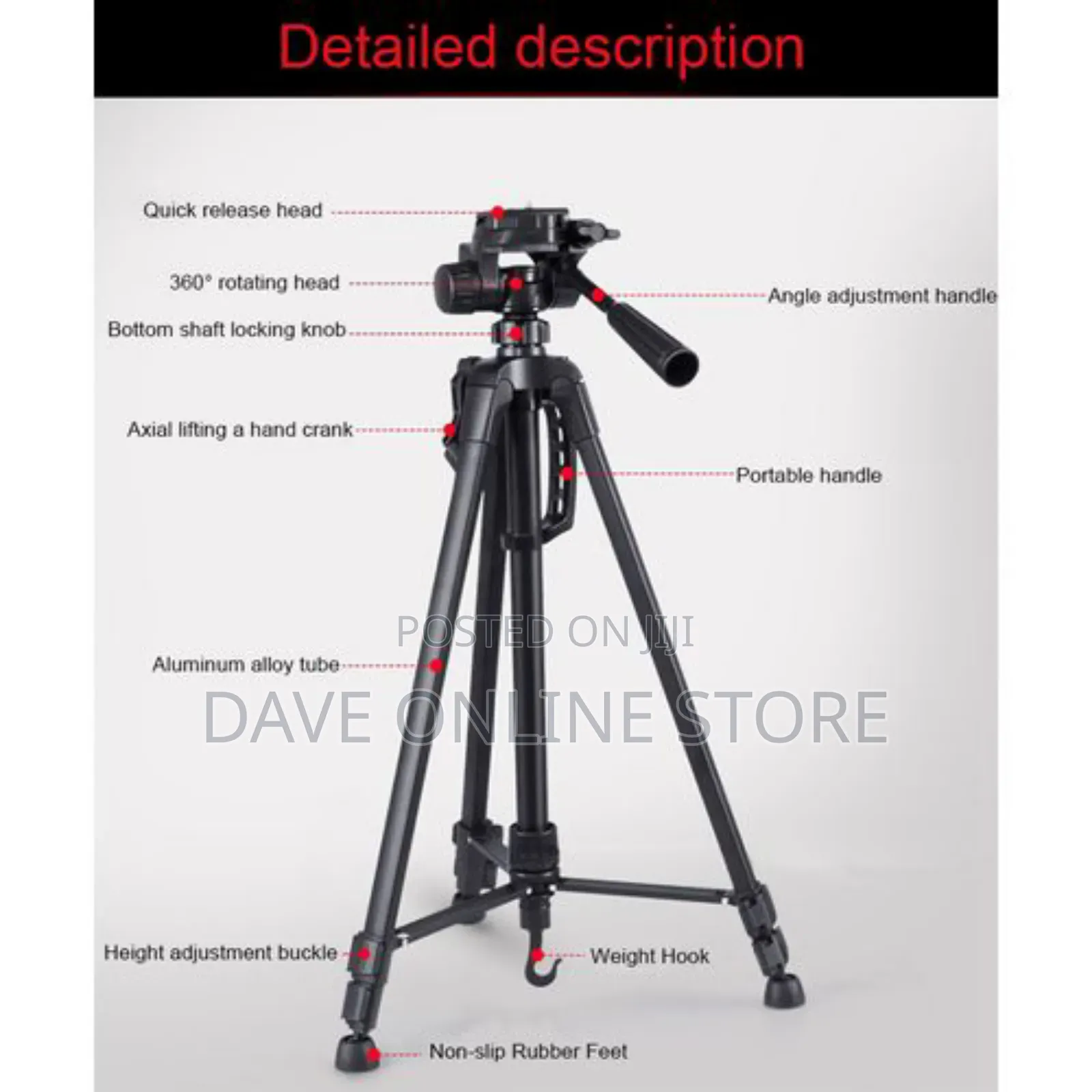 Tripods Stand Selfie Sticks 1.7m DSLR Camera Tripods
