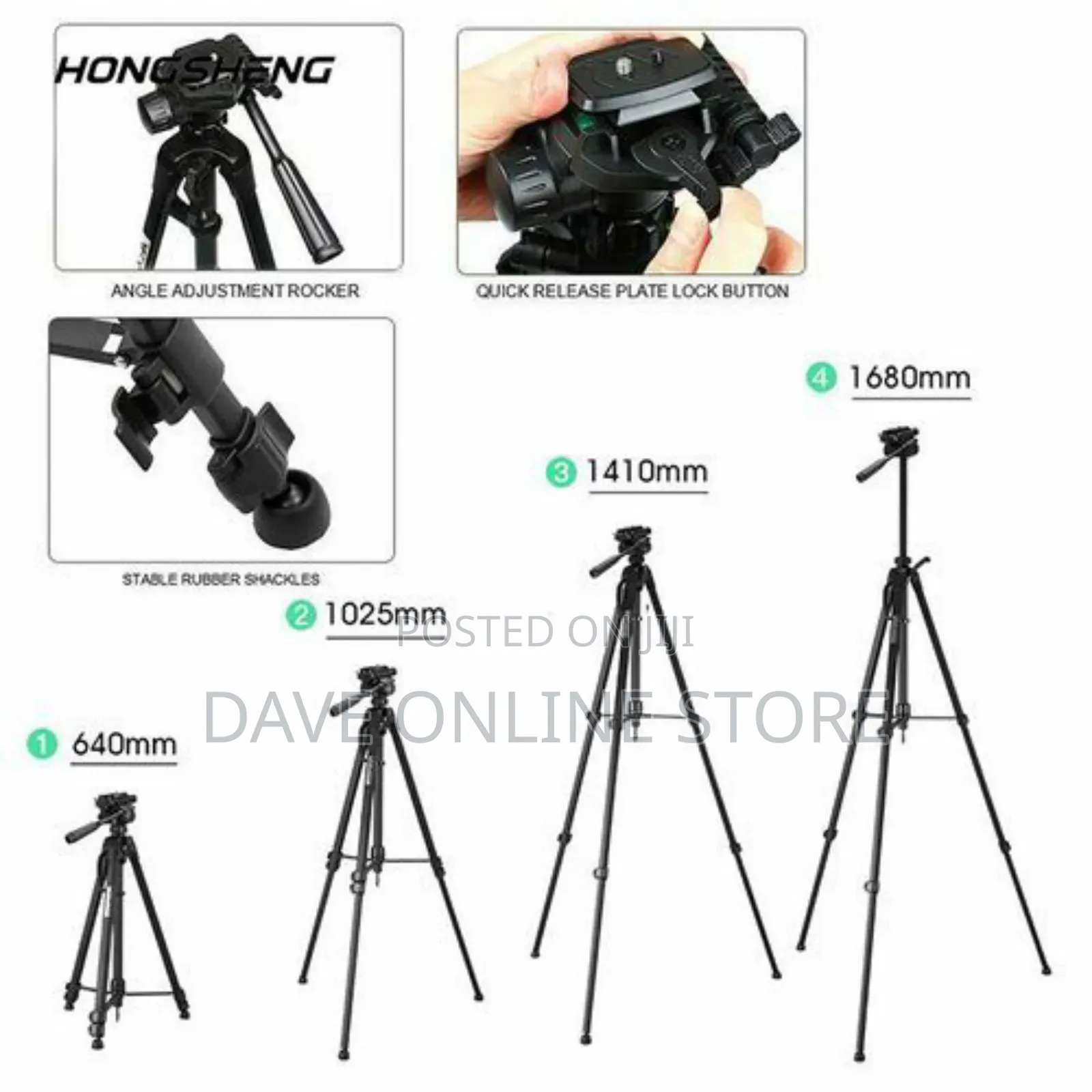 Tripods Stand Selfie Sticks 1.7m DSLR Camera Tripods