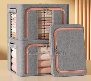 Large Capacity Foldable Fabric Storage Box (3pcs)