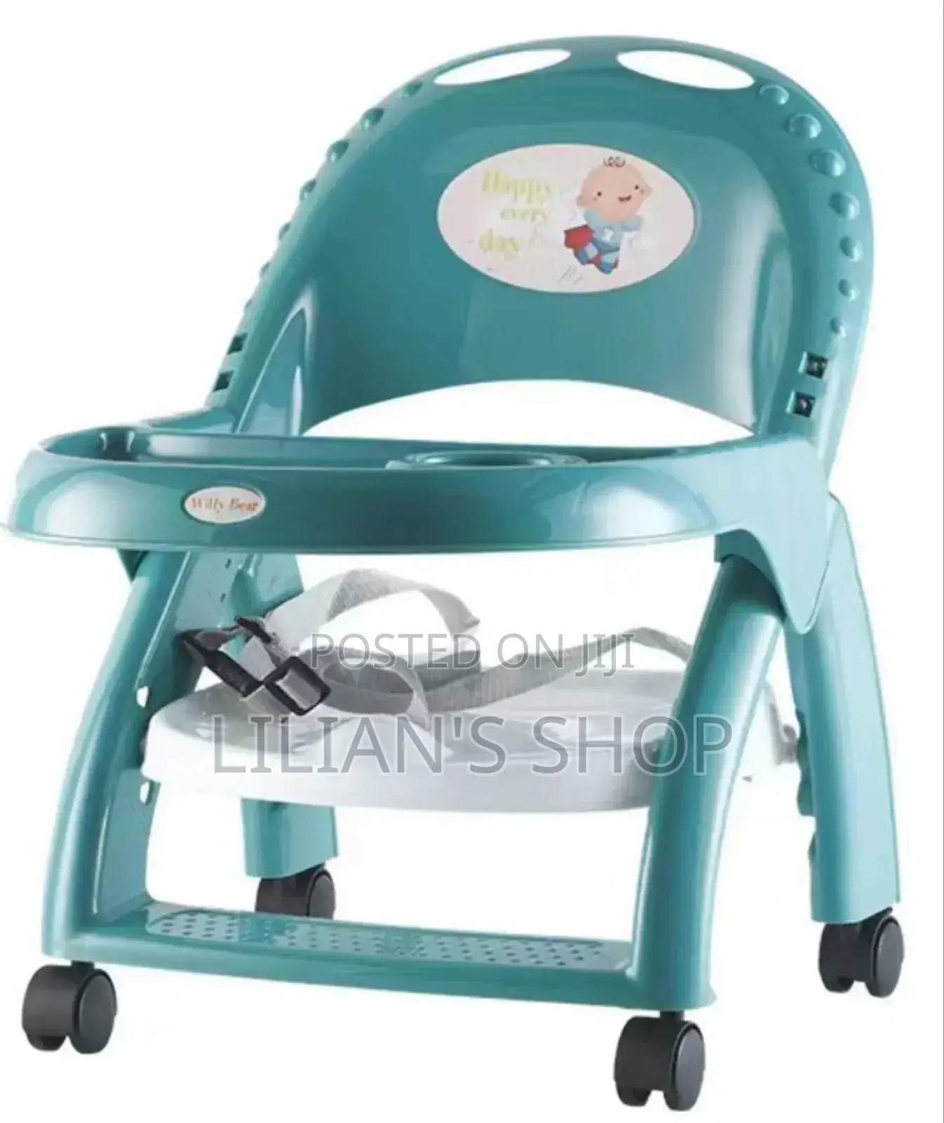 Multifunction Baby Feeding Chair With Wheels And Seat Belt
