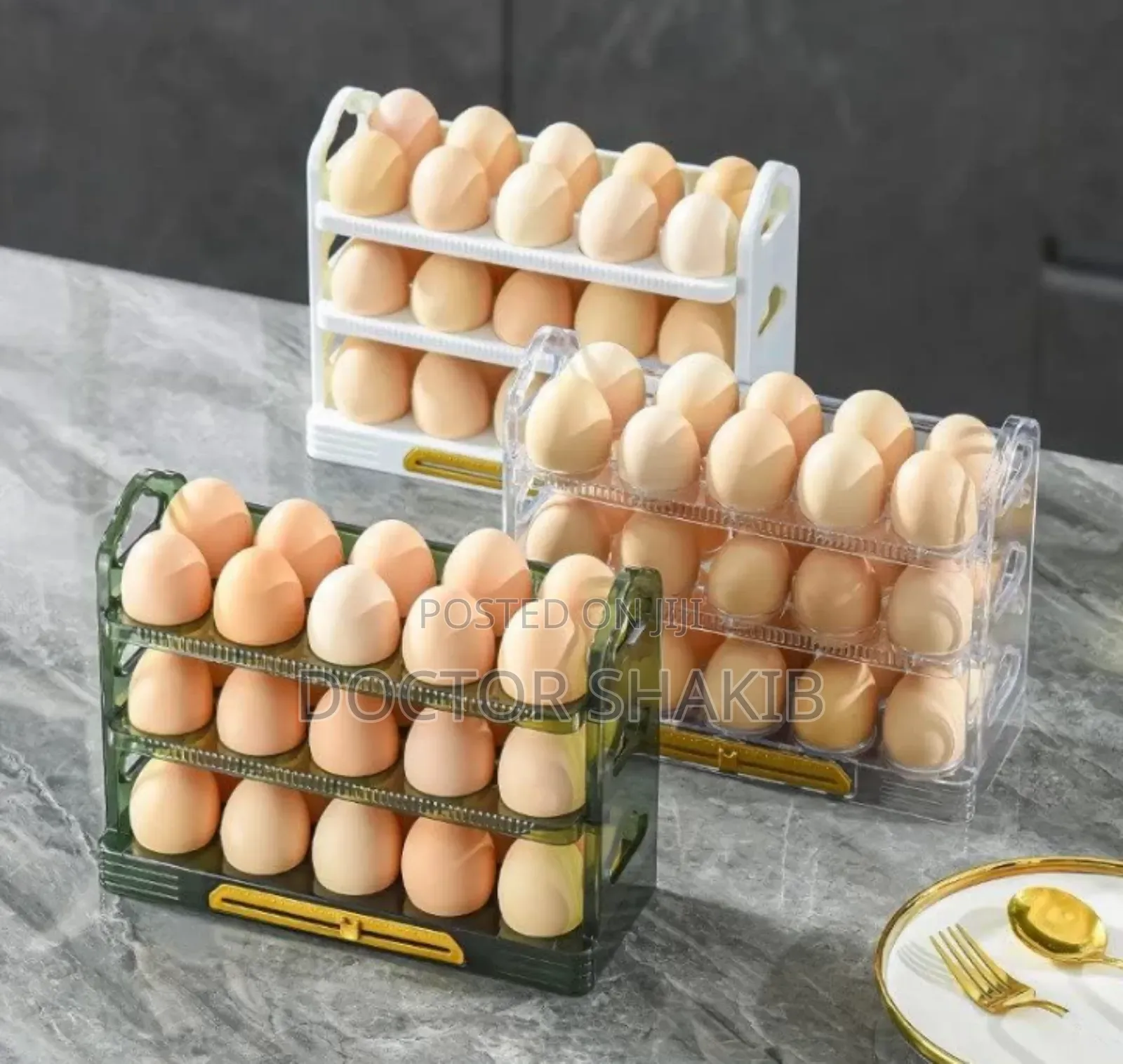 3 Tier Egg Storage Container Organizer-New