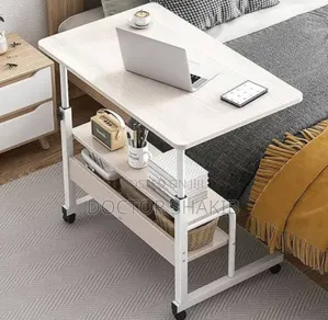 New Style Over Bed Sturdy Laptop Table With Wheels
