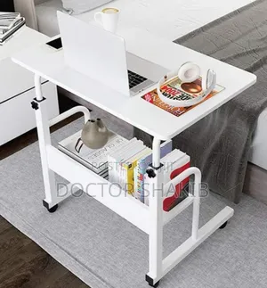 New Style Over Bed Sturdy Laptop Table With Wheels