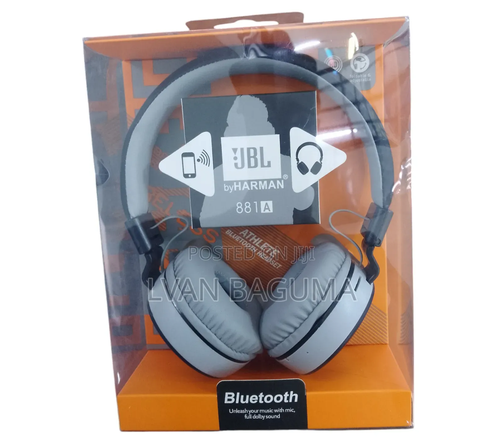 JBL Bluetooth Wireless Headphones - 881A, Fully Dolby Sound