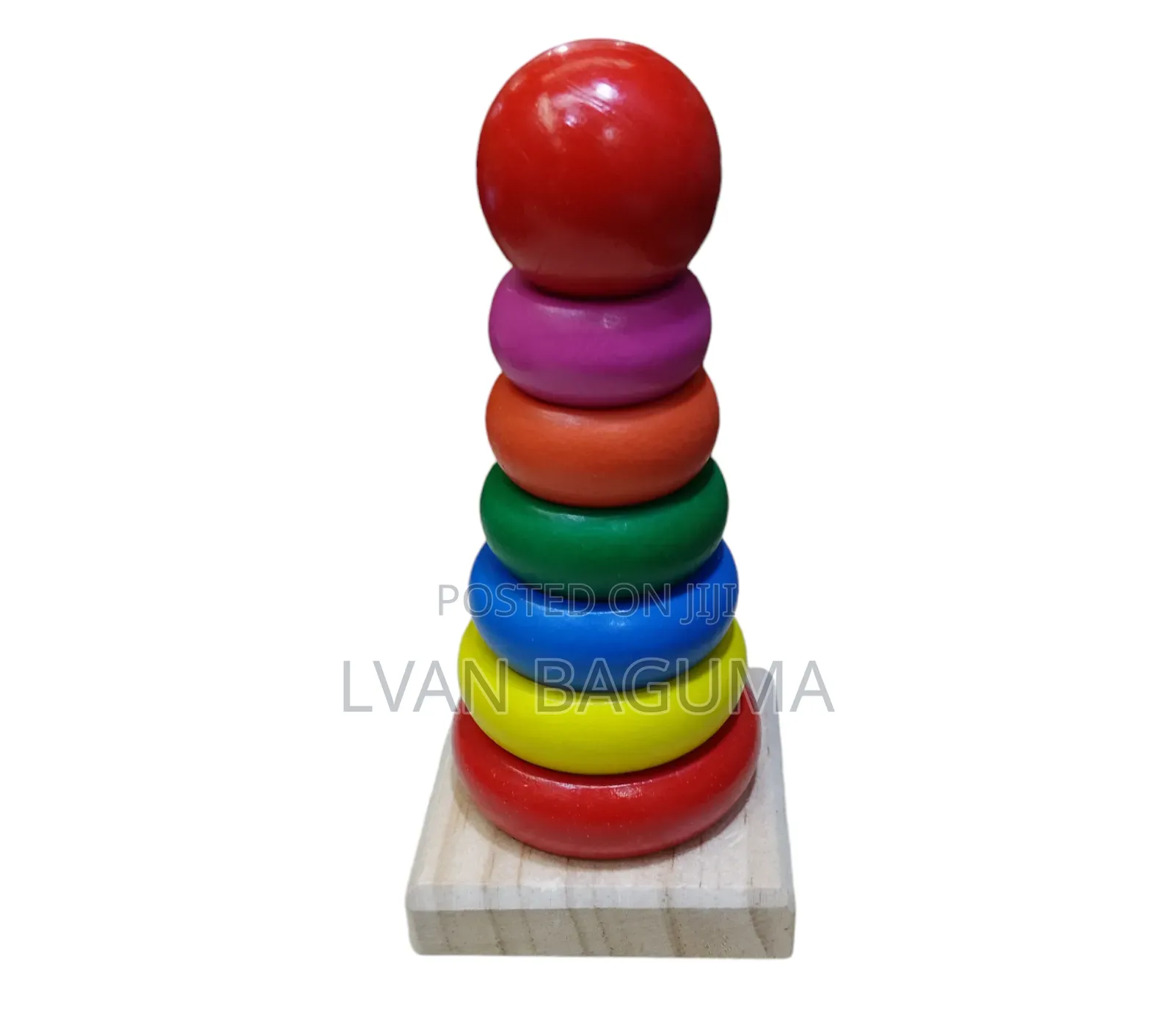 Rainbow Tower Toy for Kids - Wooden