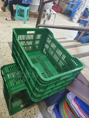 Green Plastic Crates Big