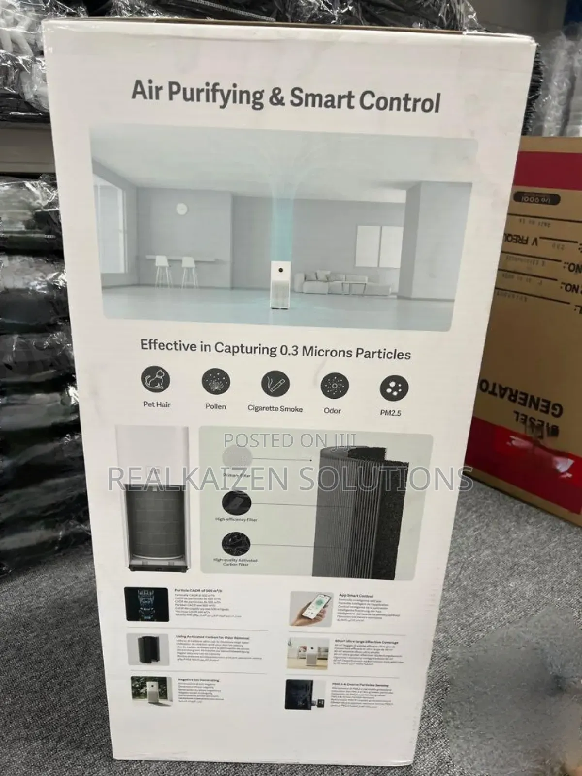 XIAOMI Mi Smart Air 4 Pro| White| 3 in 1| Air Purifier 60m2