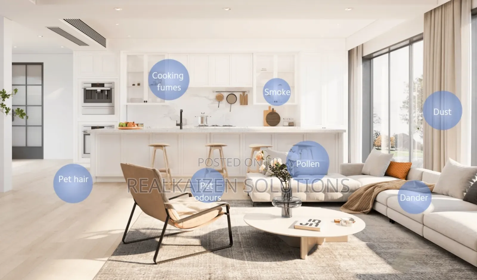 XIAOMI Mi Smart Air 4 Pro| White| 3 in 1| Air Purifier 60m2