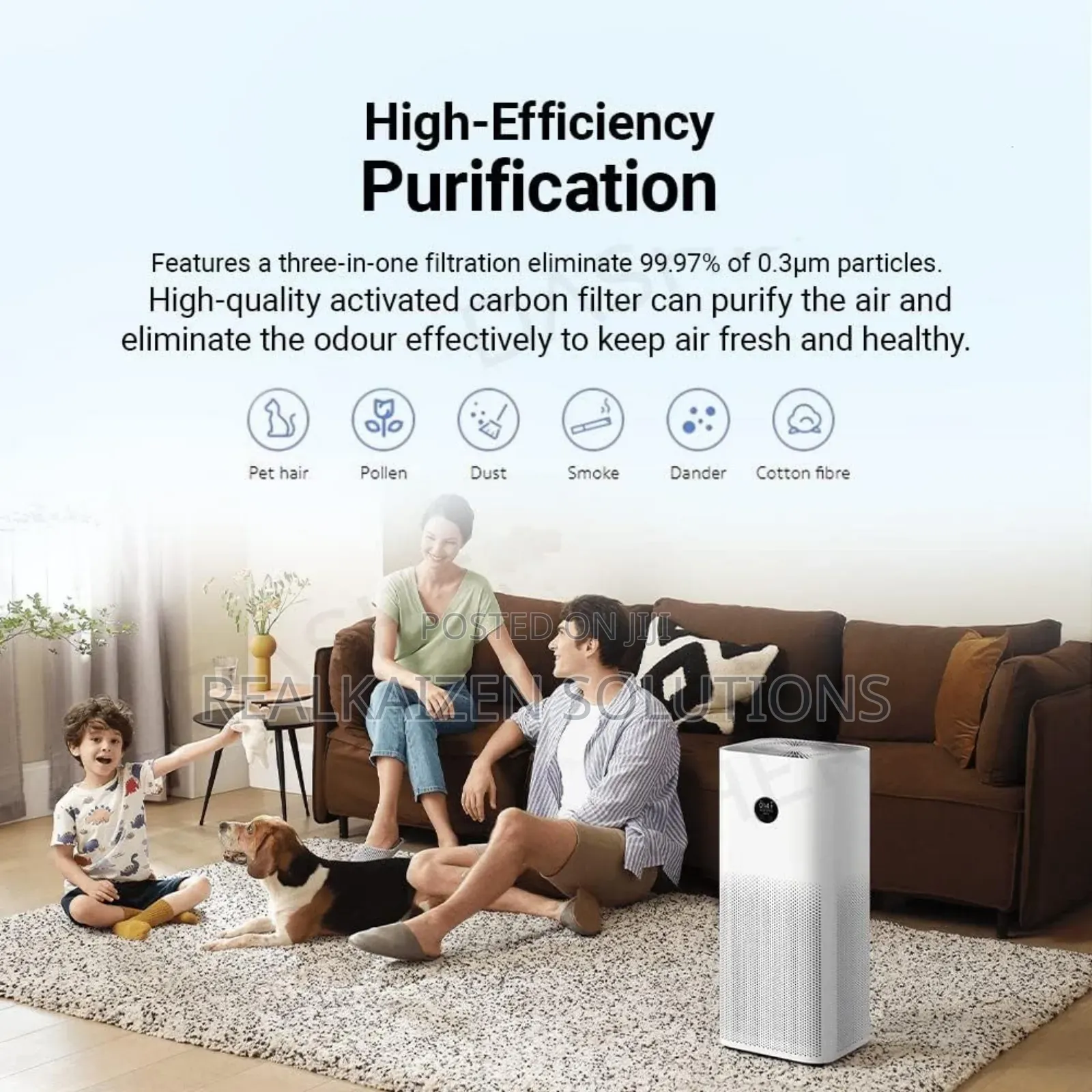 XIAOMI Mi Smart Air 4 Pro| White| 3 in 1| Air Purifier 60m2