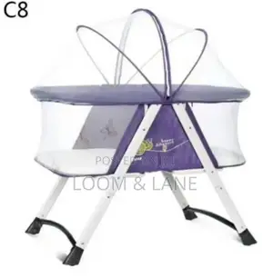 Foldable Portable Baby Net Bed Crib With Wheels