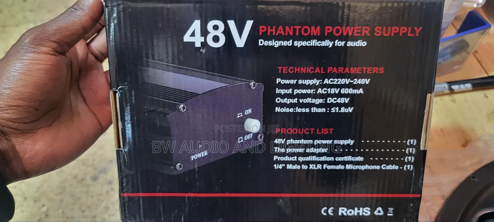 Phantom Power Supply 48v for Condenser Mic