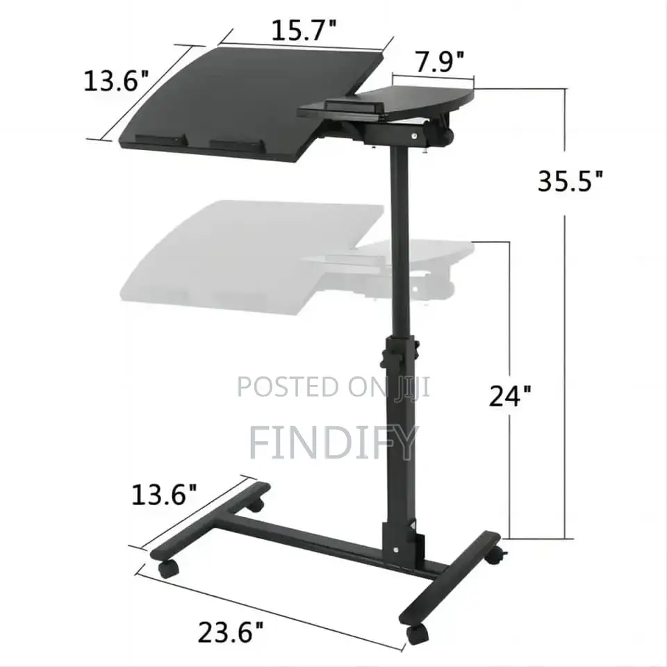 Bedside Tables With Simple Mobile Wheel Metal Iron
