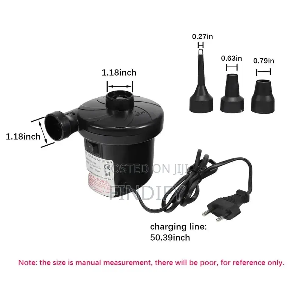 Lectric Air Pump for Inflatables Air Mattress Bed Boat