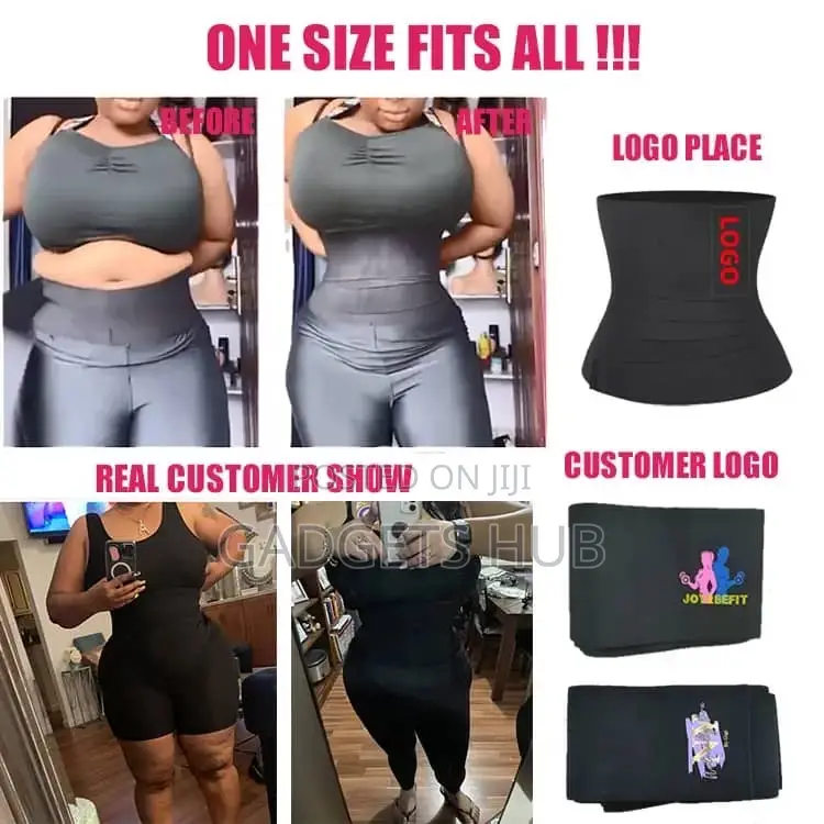 Waist Band Wrap Elastic Stomach High Compression Weight Loss