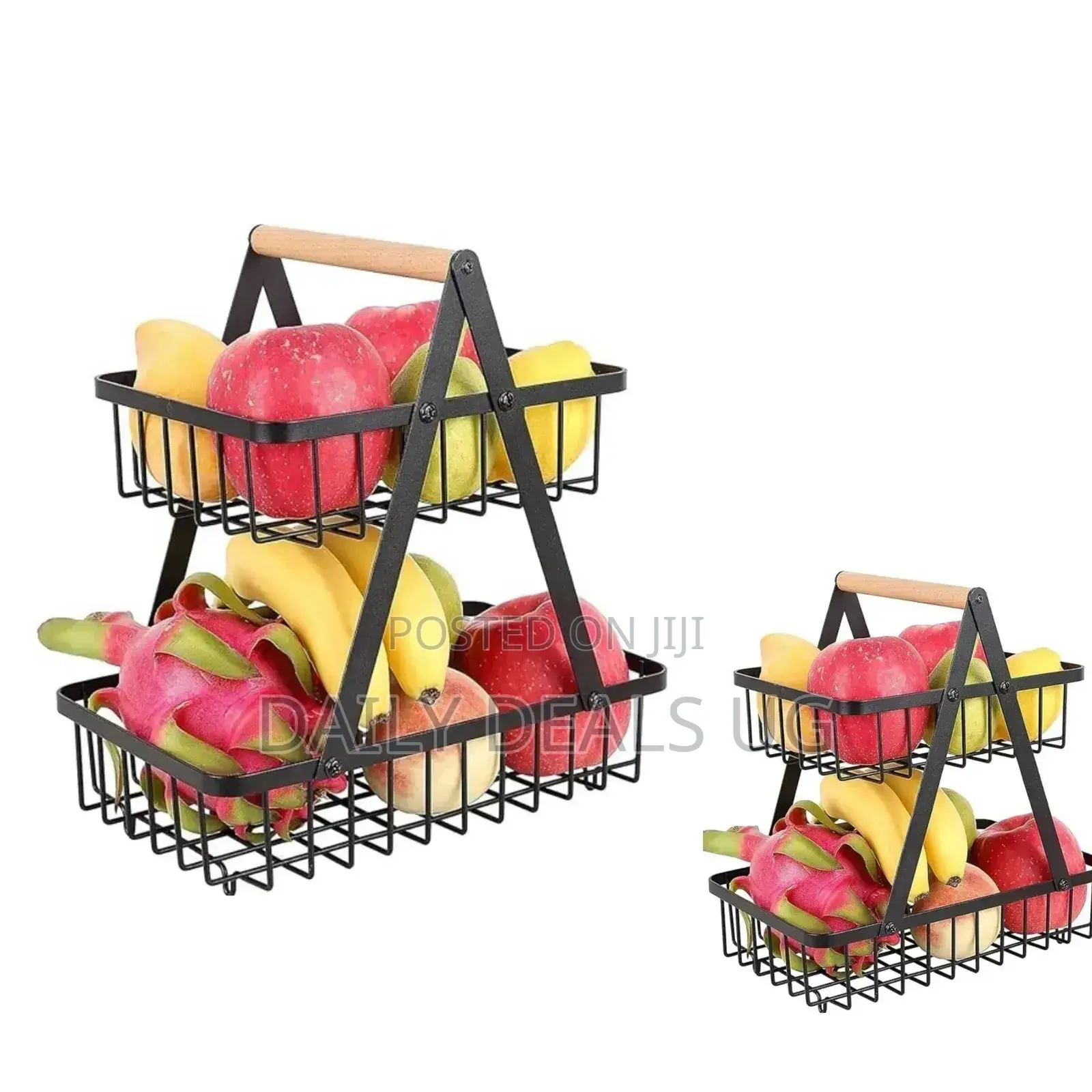 Metallic 2 Layer Fruit Rack