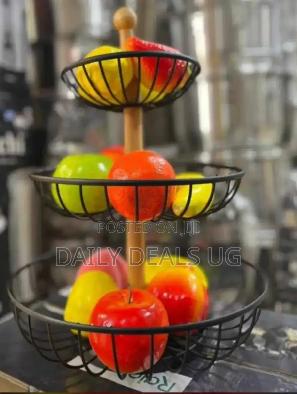Metallic 3 Layer Fruit Rack