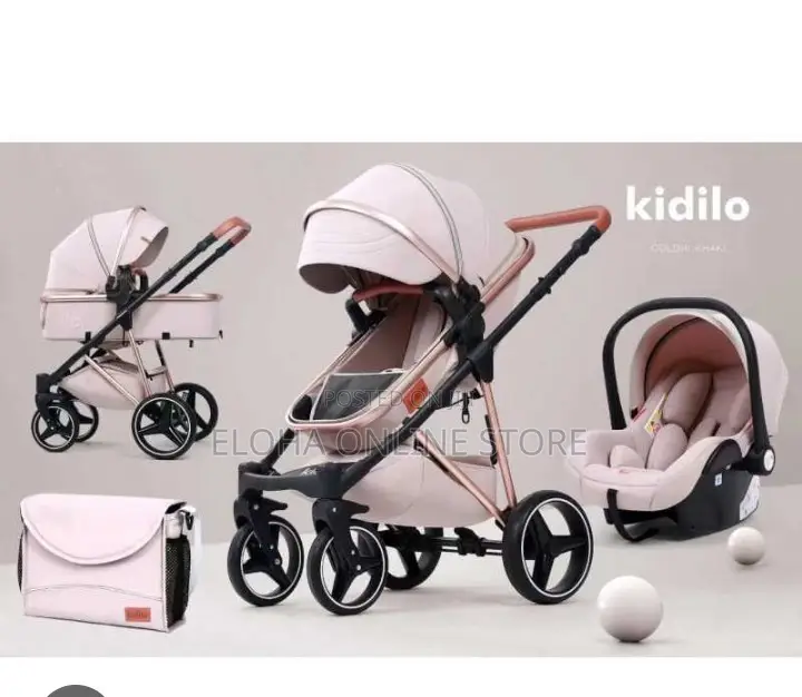 Kidilo 3 In 1 Baby Luxury Light Stroller