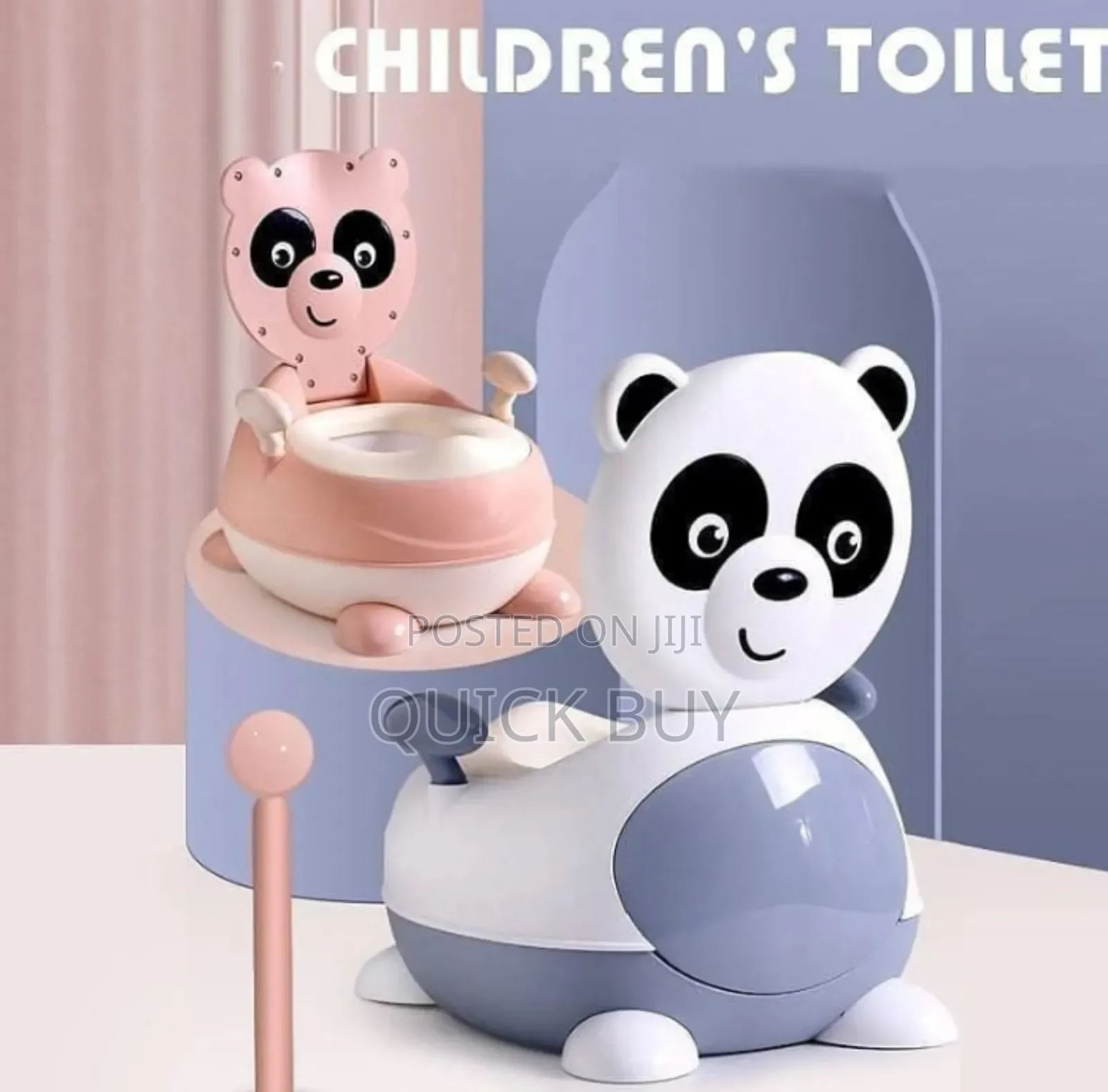 Adorable Panda Children Potty Training Toilet,Soft Back Seat