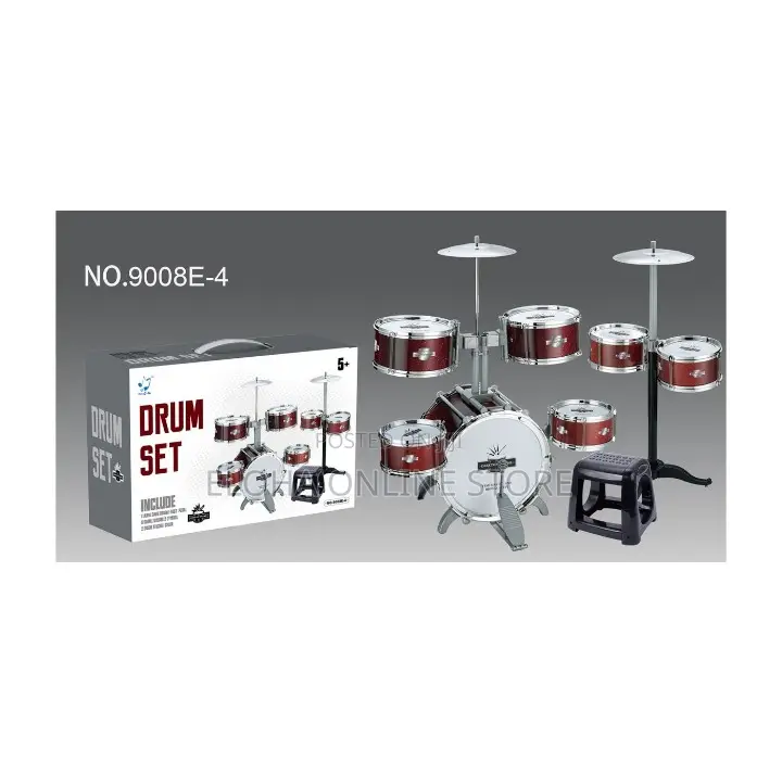 Jazz Drums Kit for Kids ,6-Reel Plate Stool
