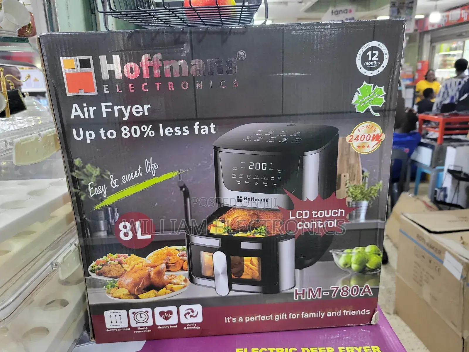 Hoffman Air Fryer 8L HM 780a/Hoffman Electric Air Fryer 8L