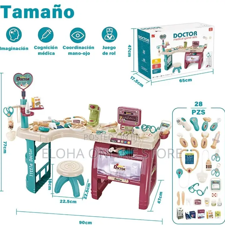 Doctor Medical Set Toy Desk With Sound and Light for Kids